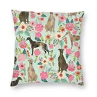 Декоративная подушка для автомобиля, с изображением Борзых, собак, винтажный узор, чехол для подушки с изображением животных