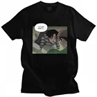 Футболка мужская dangstalking, хлопковая рубашка с коротким рукавом, в Корейском стиле