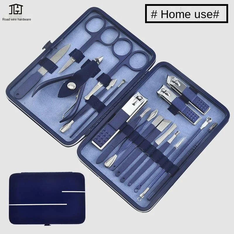 

18/15/12/10/7/4pcs/set New Manicure Stainless Steel Nail Clippers Pedicure Set Portable Travel Hygiene Kit Nail Cutter Tool Set
