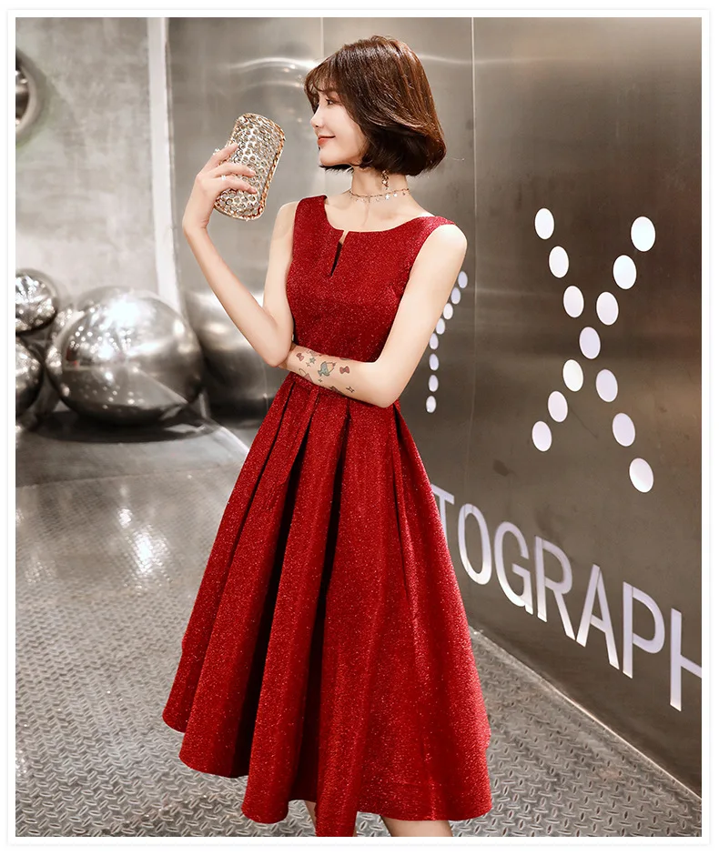 

Summer Classic Women Dresses Toast Clothing Slim V-Neck Dress Bridesmiad Party Gowns chinese dress girl Elegant Bodycon