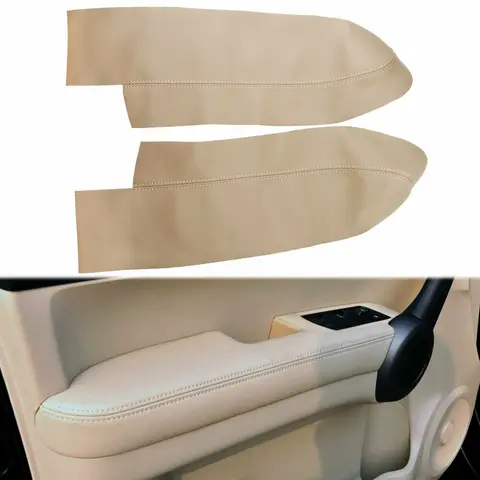Ручка передней двери автомобиля, подлокотник, кожаный чехол, Накладка для Honda CRV CR-V 2007-2012