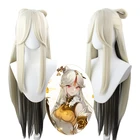 Длинный парик Ningguang 100 см, парики для косплея Game Genshin, ударопрочные термостойкие синтетические волосы, женские парики Гуан