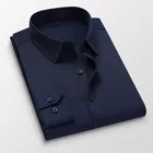 DAVYDAISY размера плюс 8xl 7xl 6xl мужские рубашки с длинным рукавом рубашки для мужчин на каждый день, с низким содержанием железа рубашка Slim Fit Осень БЕЛЫЕ РУБАШКИ DS-263