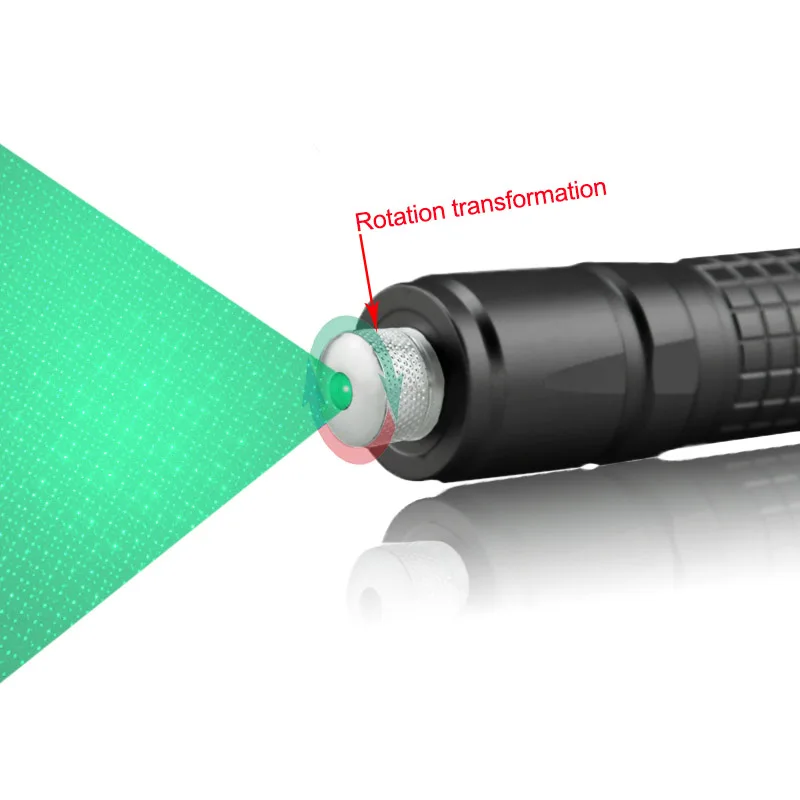 Мощная зеленая лазерная указка с фокусировкой длиной волны 520 нм ручной зеленый