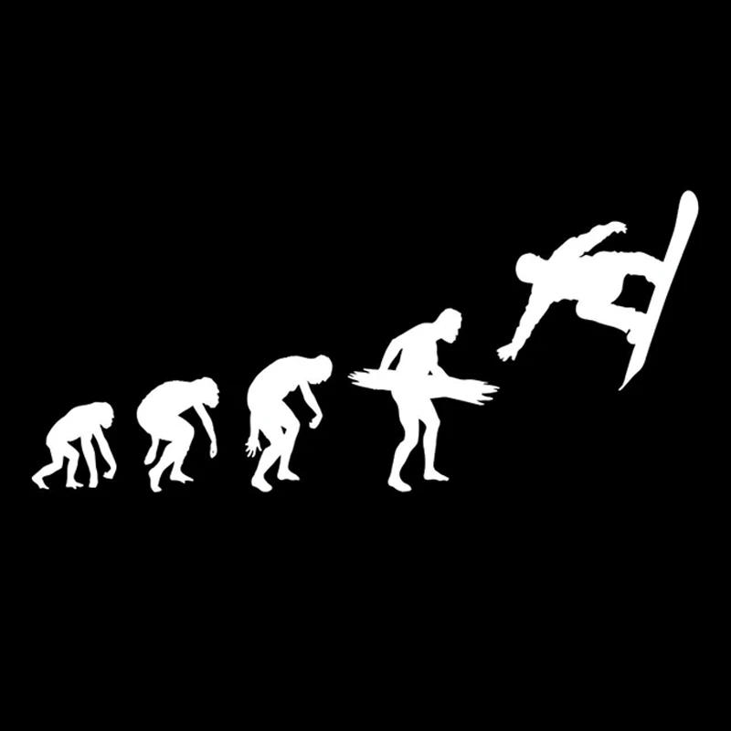 

Dawasaru Fashion Snowboarding Evolution Extreme Sport Car Sticker Waterproof Decal for Laptop Truck Motorcycle Auto PVC,17cm*7cm