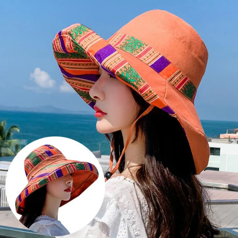 Новинка 2020 шляпа от солнца с широкими полями в рыбацком стиле летняя женская