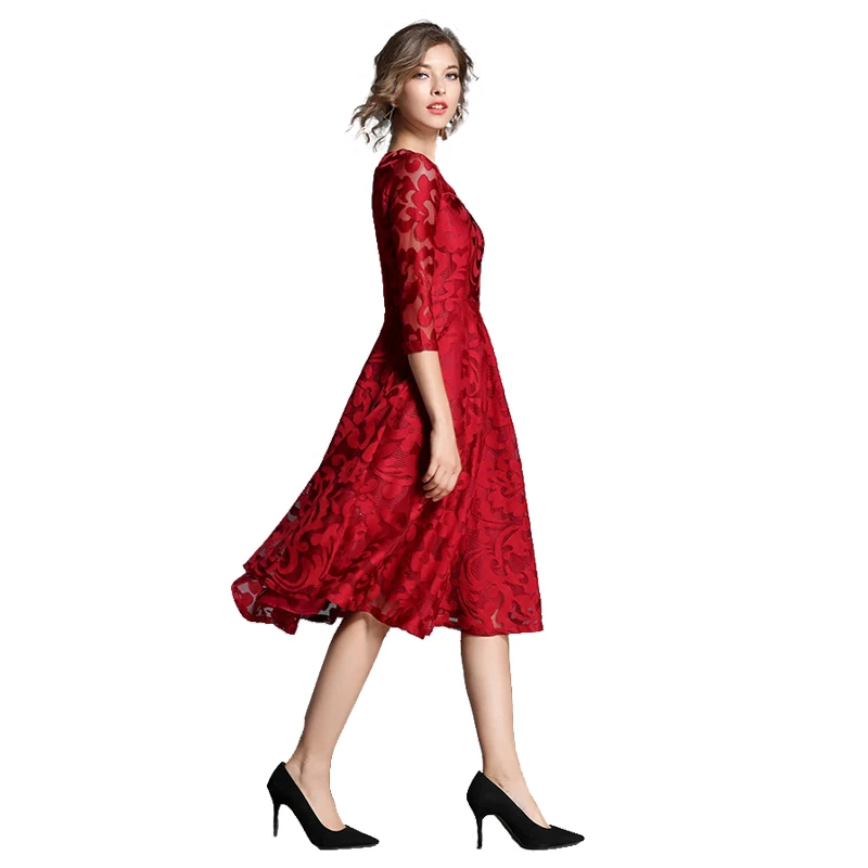 Осеннее летнее платье для женщин 2020 сексуальное винтажное однотонное бальное