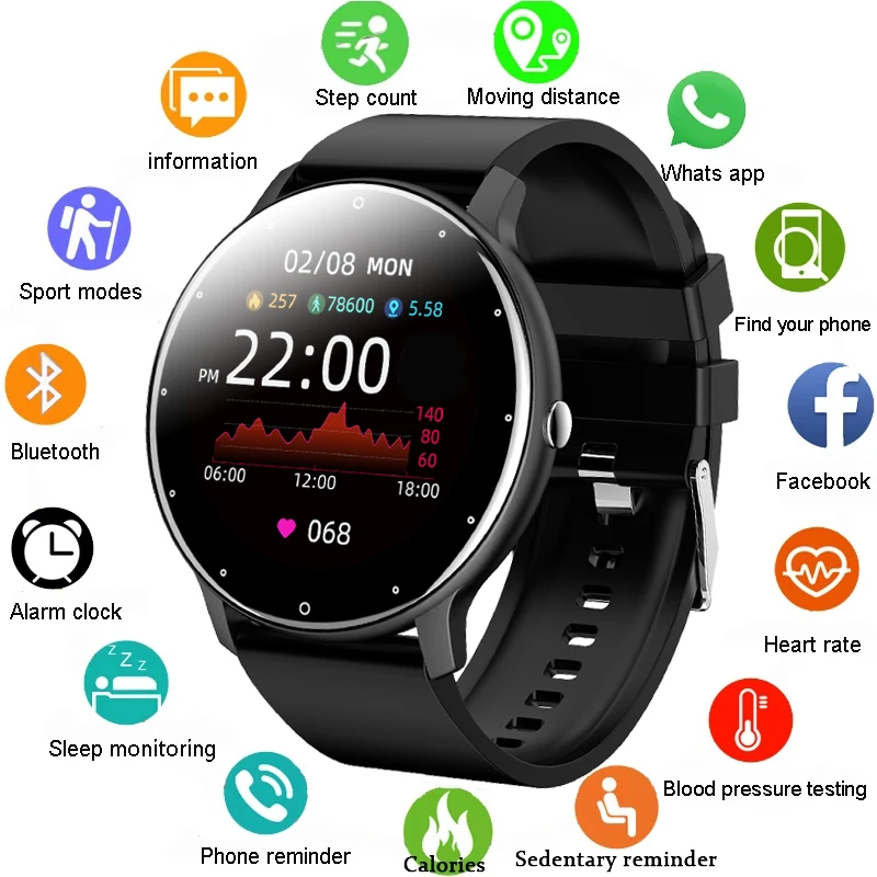 

Ultrathin Smart Watch Men 1.3inch Full Touch Sport Fitness Watch IP67 Waterproof Bluetooth Answer call Smartwatch women 2021