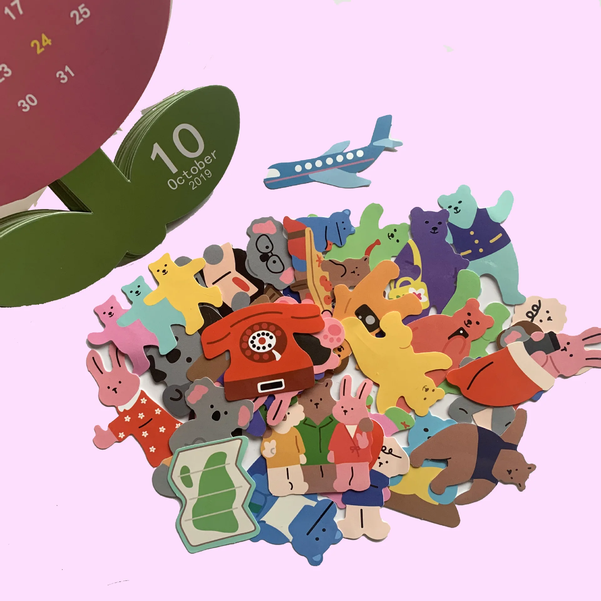 Ins корейский милый весенний маленький Медвежонок милая девушка наклейка Сделай