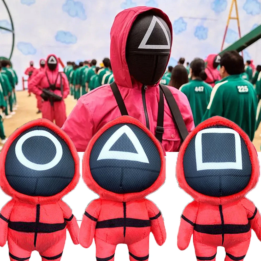 

Игра «кальмар», плюшевая игрушка, кавайная Мягкая кукла, корейский Забавный мультяшный персонаж сквиддгейл, набор плюшевых игрушек, Хэллоу...