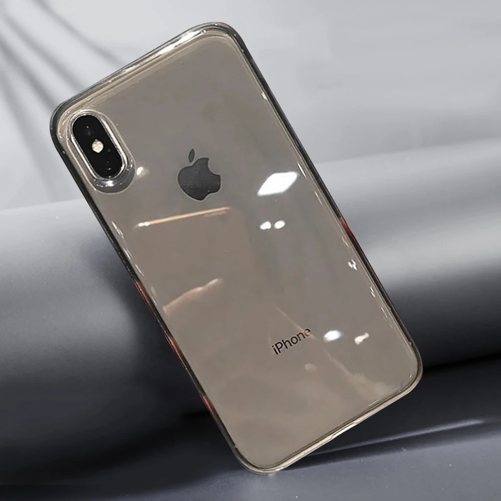 Роскошный прозрачный силиконовый цветной чехол для iPhone 11 Pro X XR XS Max 8 7 6 6S Plus мягкий
