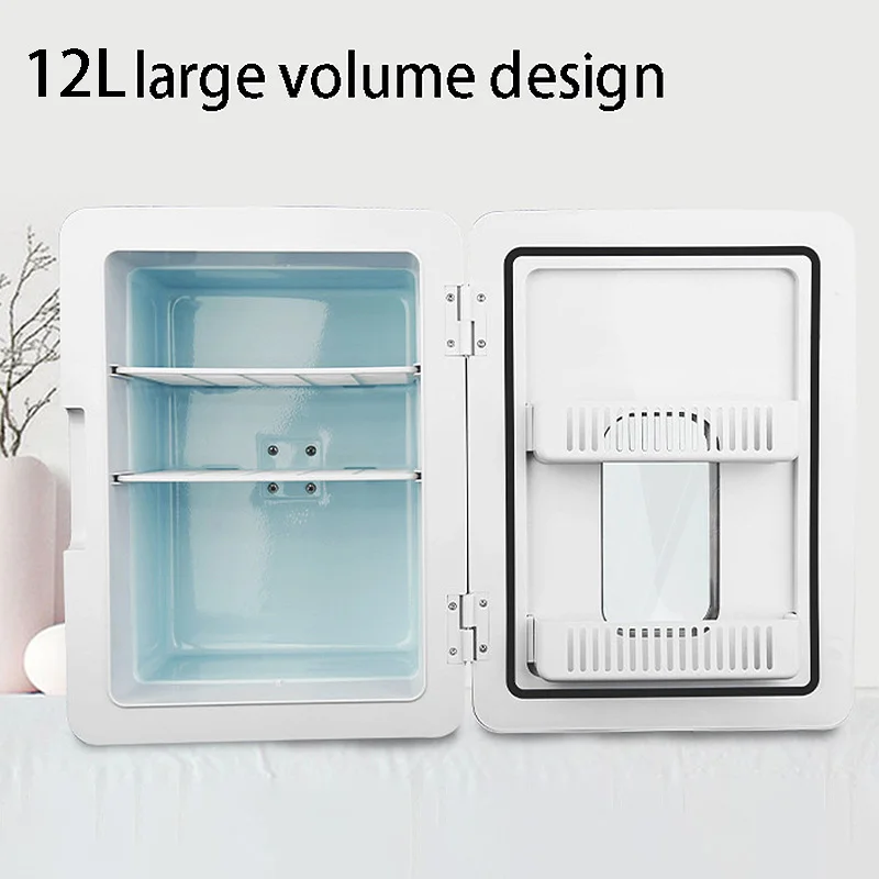 

12L Mini Portable Freezer, Single Door Mini Fridge Freezer for Cars, Road Trips, Home