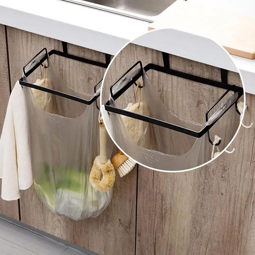 Держатель для мусорного мешка пластиковый кронштейн стойка кухонная вешалка