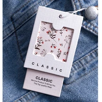 customized clothing printing hang tags price tag paper labels for clothes personalizar etiquetas free shipping