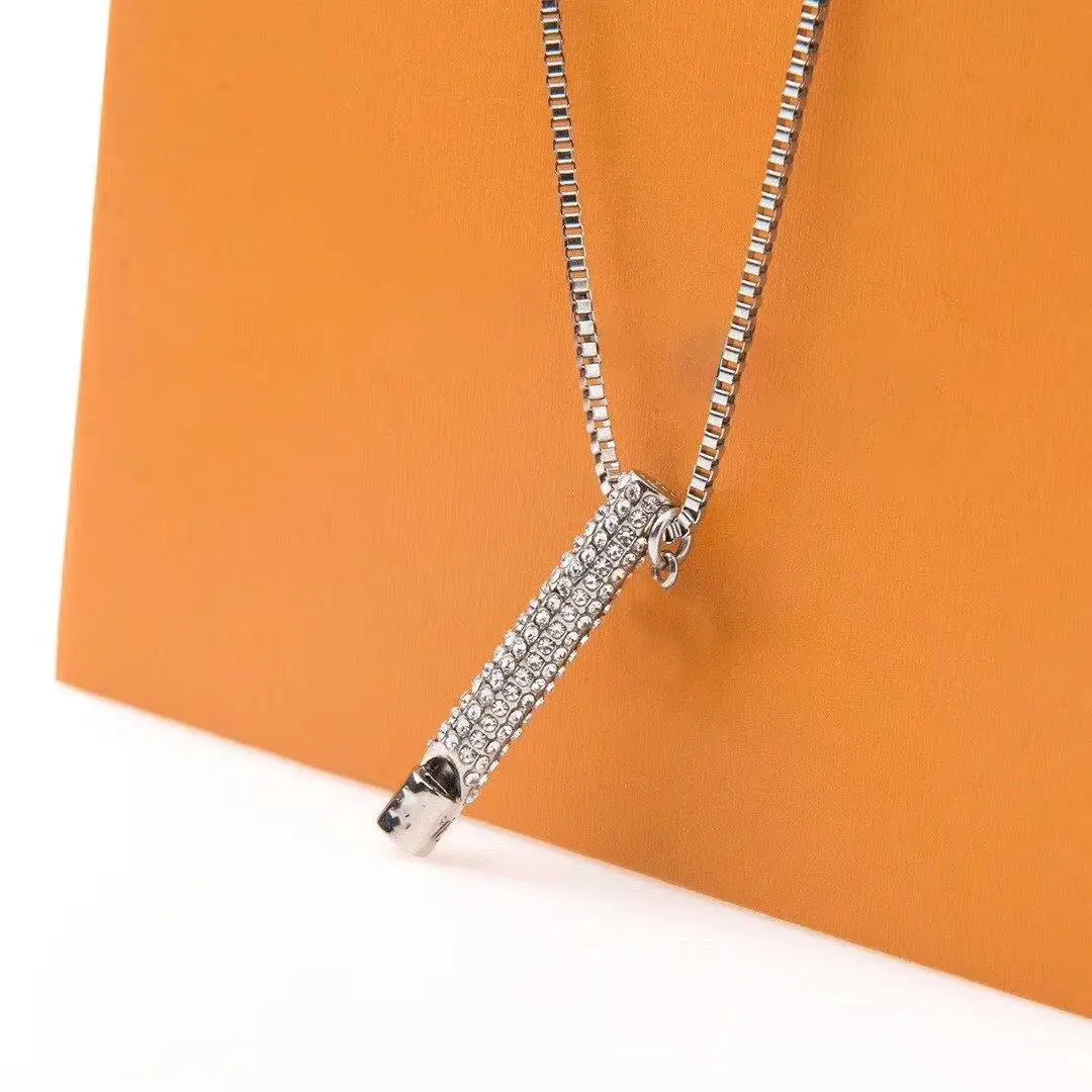 

Necklace Whistle for Emergency Survival Outdoor Hiking Camping Hip Hop Jewelry Punk Harajuku gift