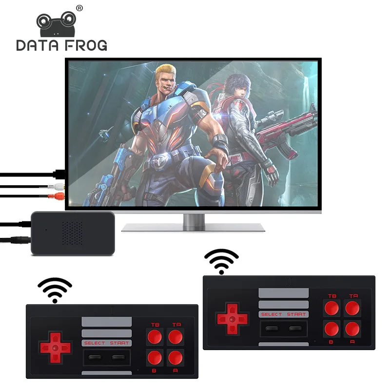 

DATA FROG Y2 Pro 8BIT Mini Retro Game Consoles 620Games in One 2Wireless Controllers TV Video Game Players for Adult,Kids,Family