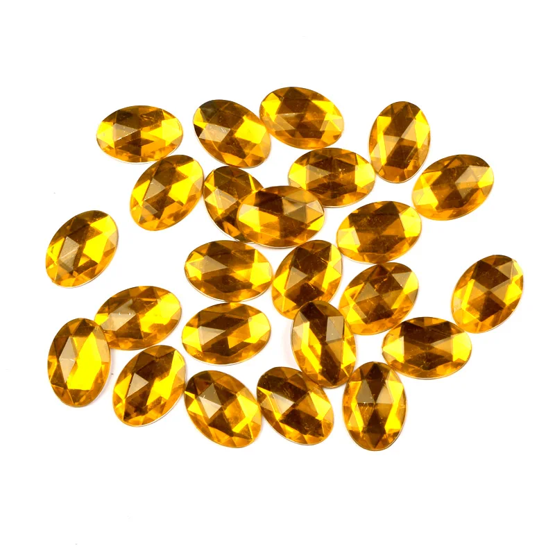 100 шт. Смешанные акриловые овальные задние фонарики для скрапбукинга