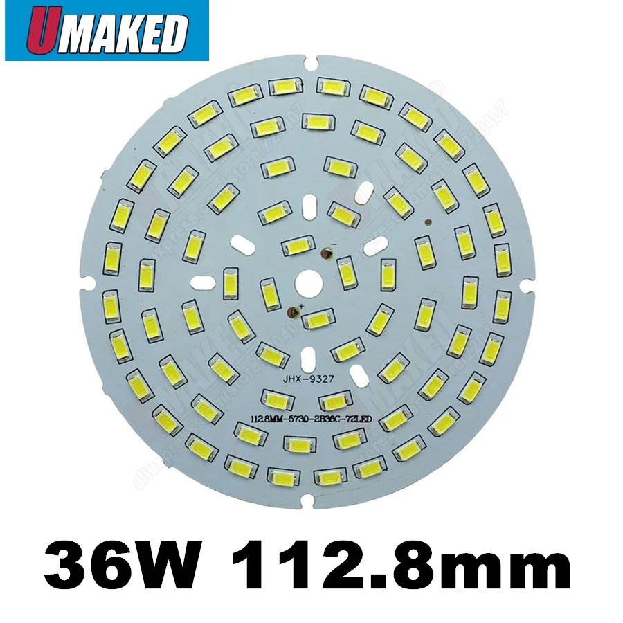 

36W 112.8mm SMD5730 Brightness led bulb light, 3960lm Led Lamp Panel For bulb, bay light, aluminum plate base