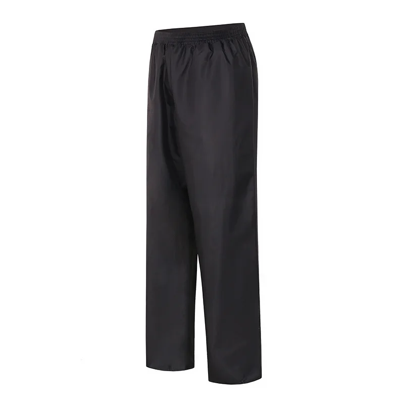 Водонепроницаемые черные дождевые брюки для мужчин и женщин раздельная дышащая
