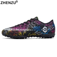 zhenzu size 35 45 men football boots kids tf soccer shoes boy girl sneakers trainers soccer cleats zapatos de futbol