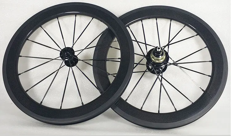 Углеродное колесо Brompton супер светильник 16''349 SEMA TPI керамический подшипник Hubsmith концентратор 2 скорости пользовательское колесо велосипеда o.l. D 74/112 мм