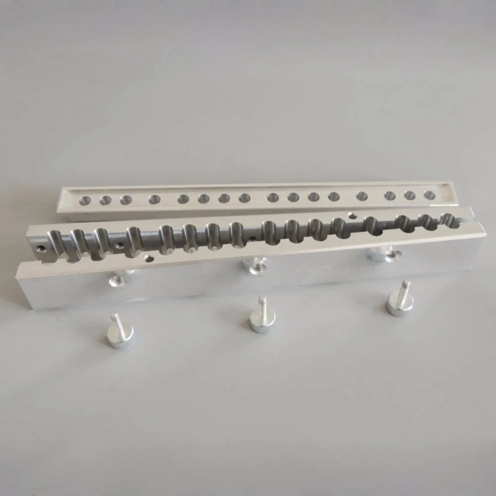 Форма для помады с 16 емкостями форма 9 мм в форме капли воды алюминиевой полостями