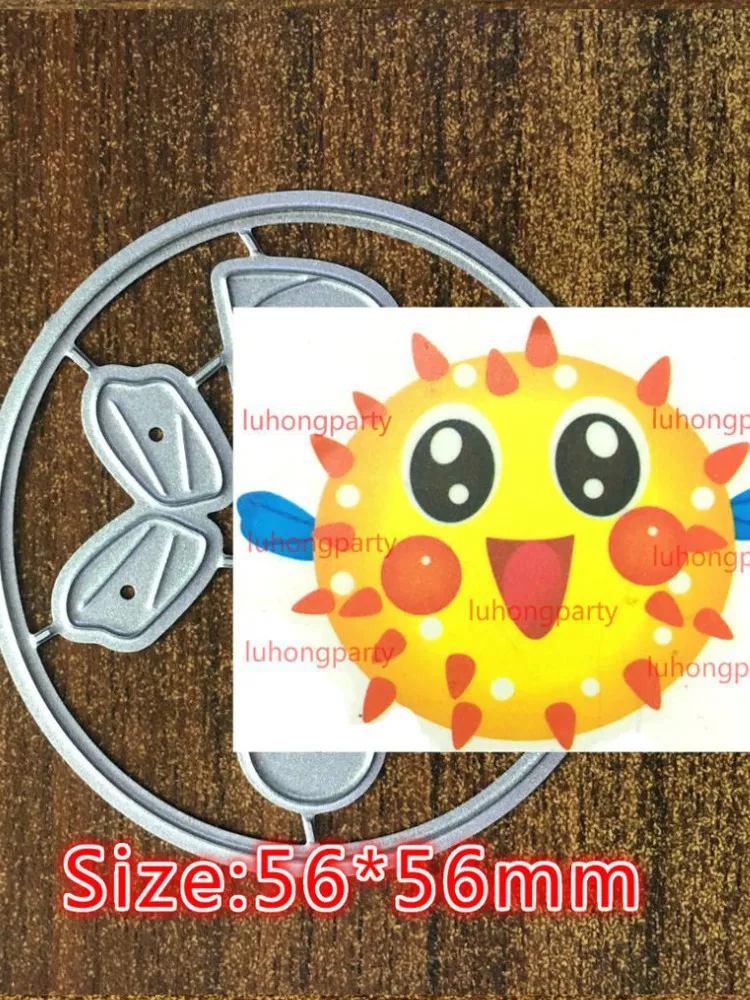 1pc Lovely Bat Fish Metal Cutting Dies Undersea Animal Stencil for DIY Scrapbooking Cards Decorative Embossing Cuties | Дом и сад