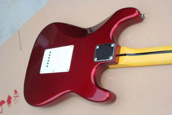 Фабрика custom shop новейшие Пользовательские Левая рука Конфеты Яблоко красный ST электрогитара HAI 4