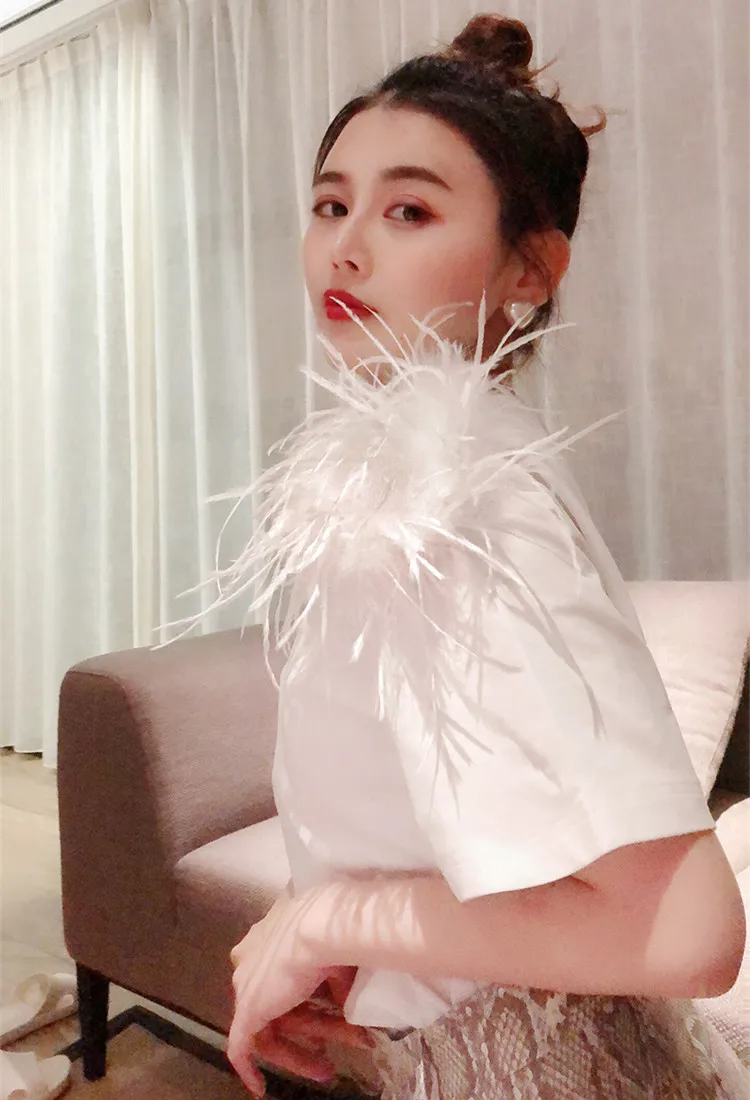 Футболка WHITNEY WANG модная уличная одежда Женская футболка из искусственной кожи на