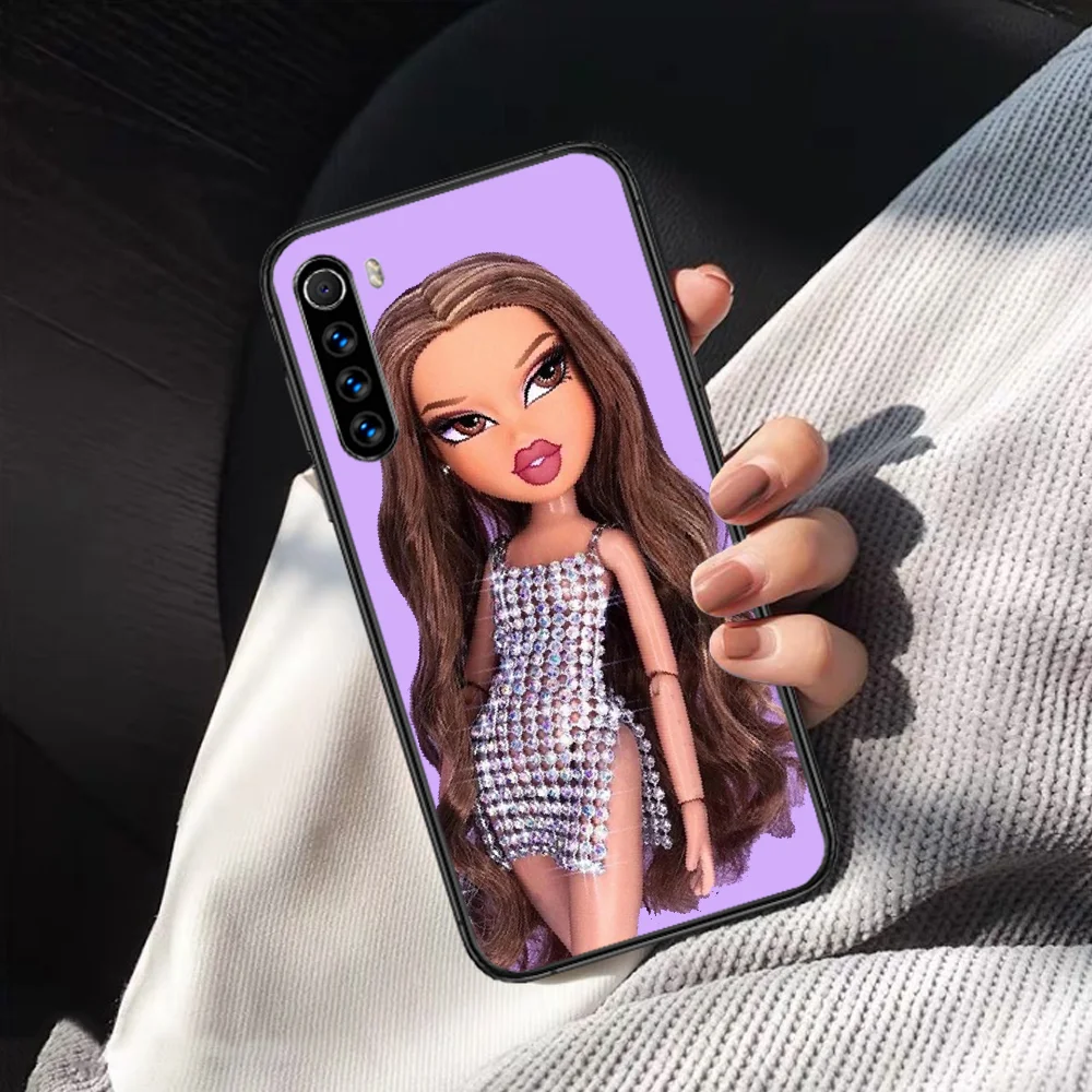 

Lovely Doll Bratz Phone Case For XIAOMI Redmi Note 5 7 8 T 9 6A 7A 8A 9S K 20 30 Pro black Prime Trend Coque Fashion Bumper
