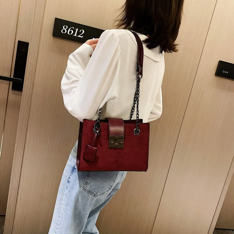 Скраб кожаные сумки через плечо для женщин маленькая Роскошная качественная сумка через плечо Женская дорожная цепь дамские сумочки и кошельки
