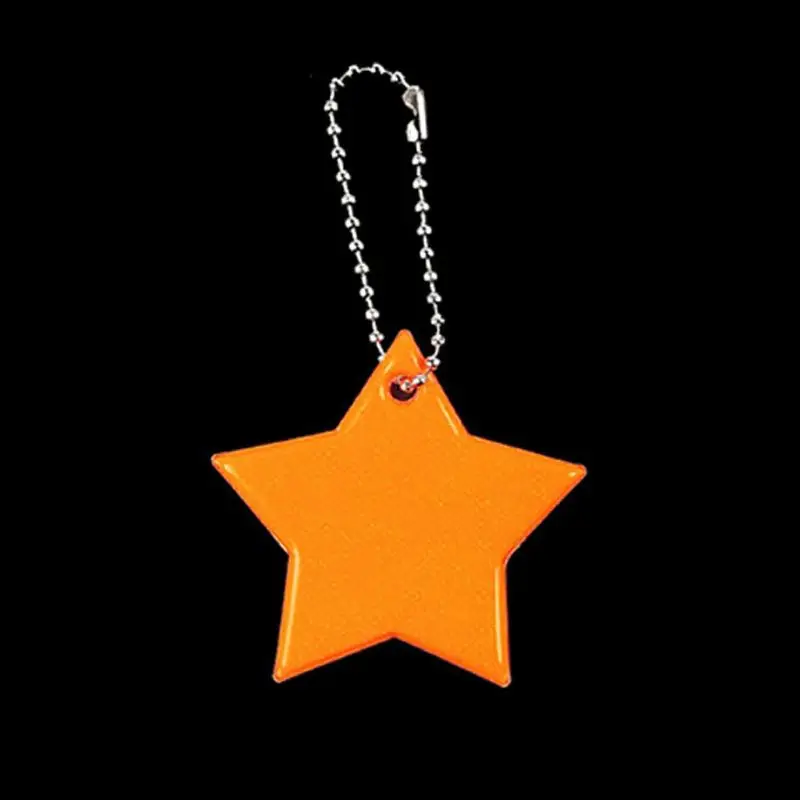 

Child Safety Reflector Key Ring Star Ultra Reflective Gear Keychain Bag Clothing