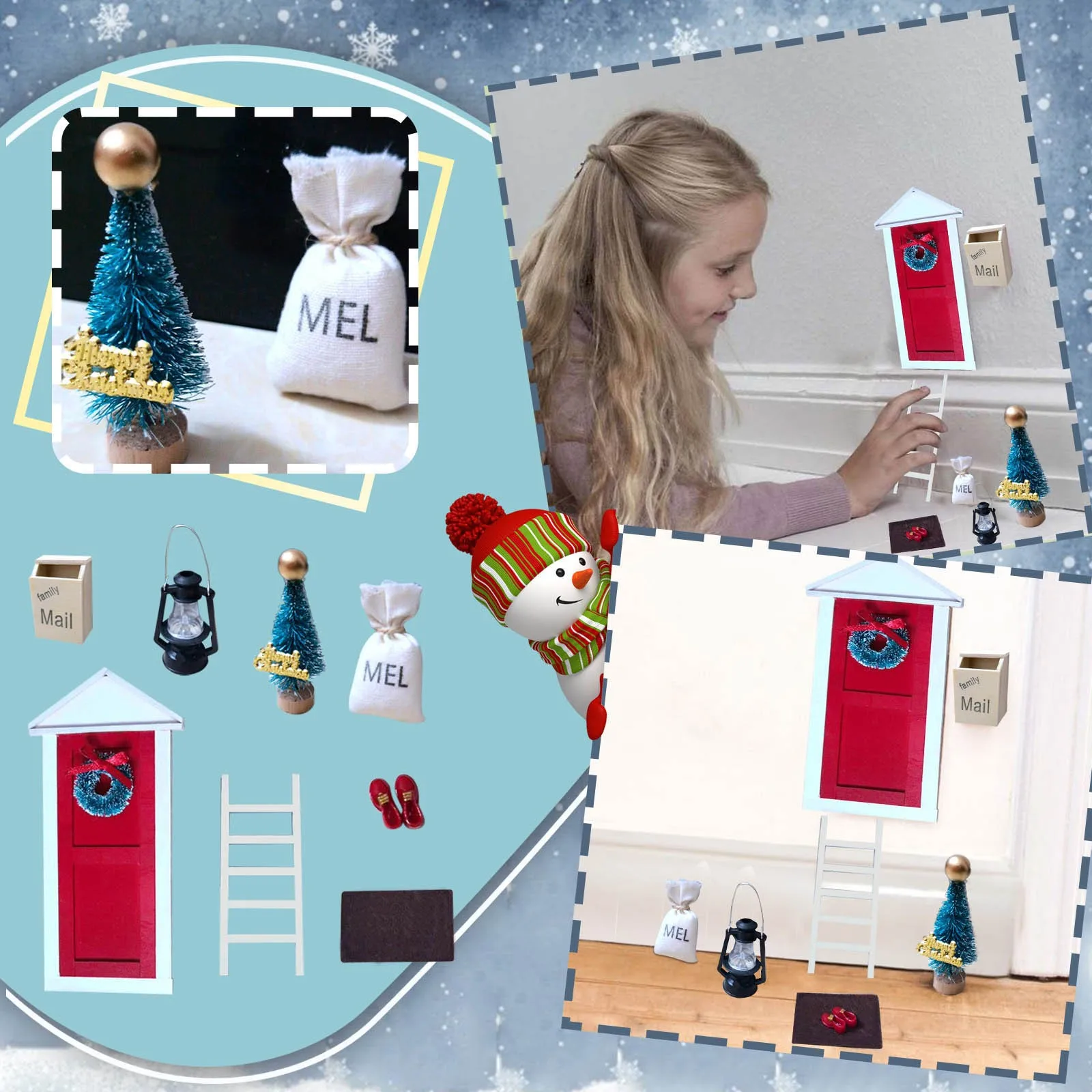 

Christmas Miniature Dwarf Set Diy Decoration Ornaments Fairy Garden Figurines Doll House Christmas Decoration Accessories