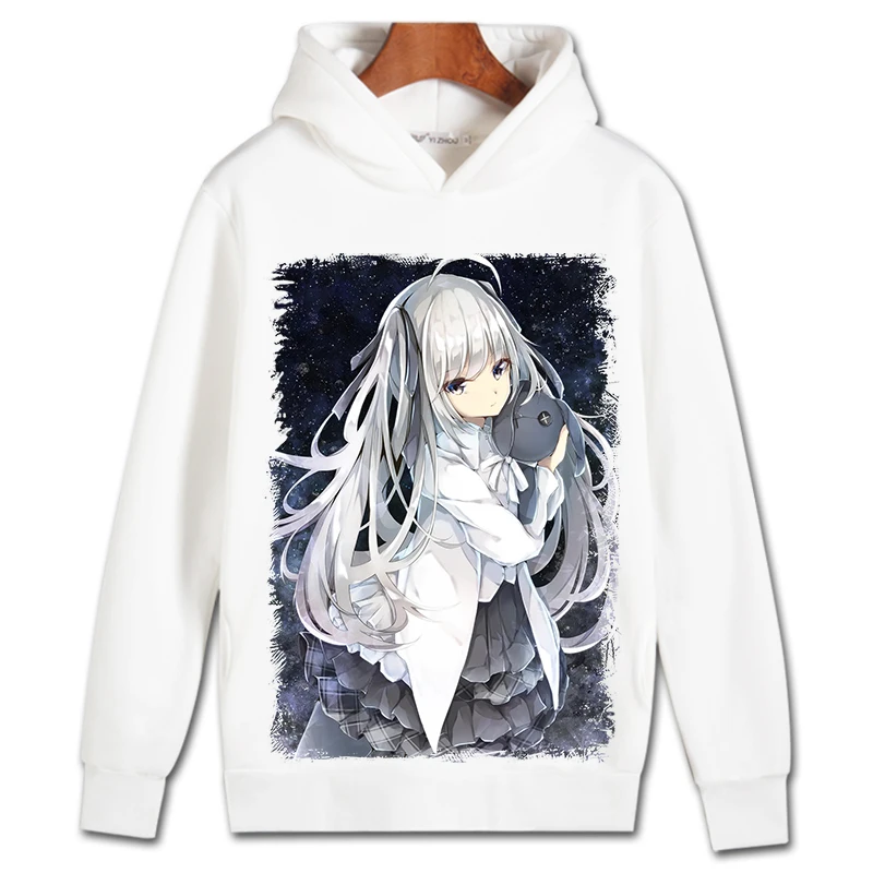 Yosuga no Sora Cosplay Hoodie Kasugano Haruka Hoodies Winter Autumn Fleece Sweatshirts Casual Pullover Costume | Тематическая