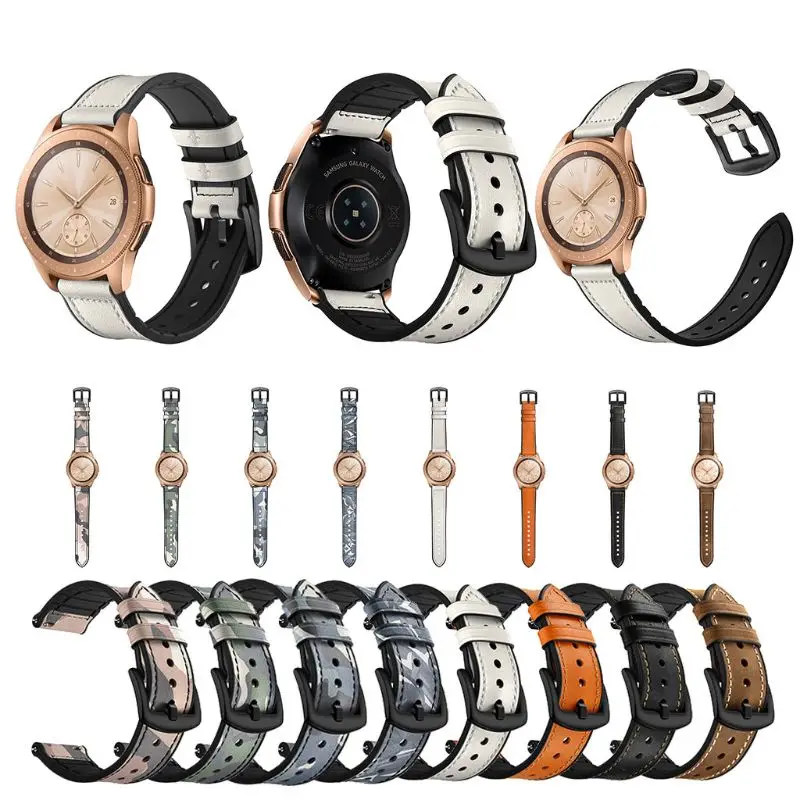 20 мм/22 мм Натуральная кожа ремешок на запястье, наручные часы для samsung Galaxy Watch 42/46 мм