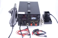 110v or 220v saike 909d 3 in 1 heat air gun solder iron soldering station power supply