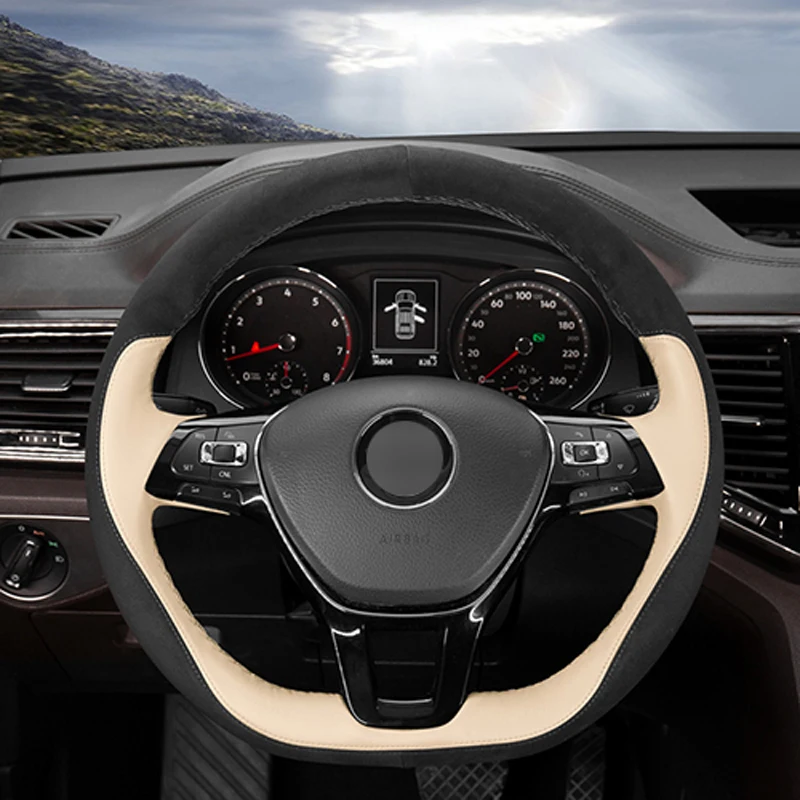 Черное замшевое Автомобильное рулевое колесо APPDEE для Volkswagen VW Golf 7 Mk7 новое поло