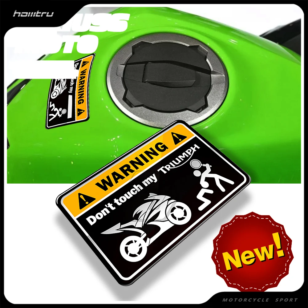 

3D Warning Sticker Don't Touch My Motorcycle Decal Case for Kawasaki NINJA Yamaha Honda CBR Suzuki GSXR Ducati MONSTER