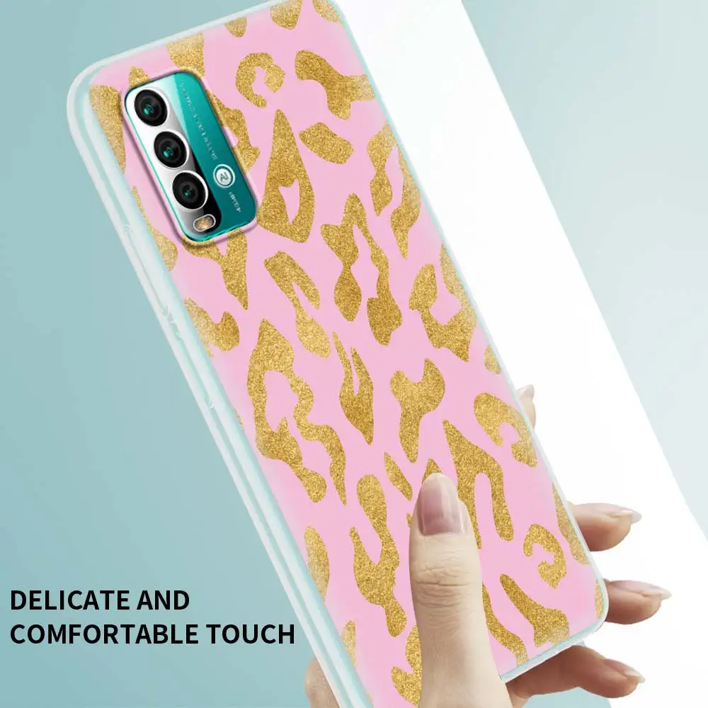

Print Gold Pink Glitter Case for Xiaomi Redmi Note 9S 8 9 8T 7 9A 7A 8A 6A K30 Pro Translucent Matte Silicone Phone Cover Bag