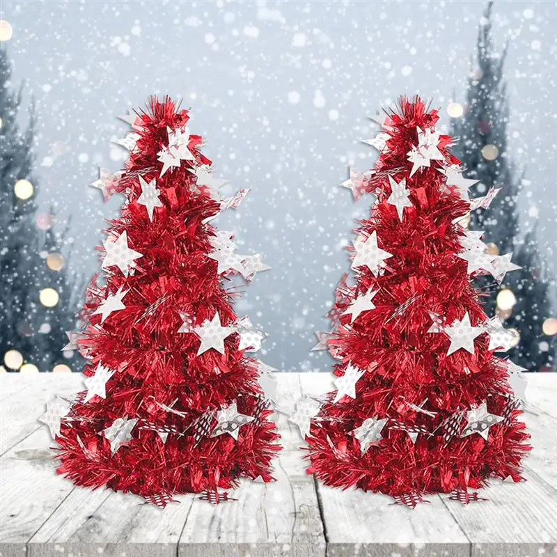 Искусственная мини елка украшение маленькое Рождественское дерево золото