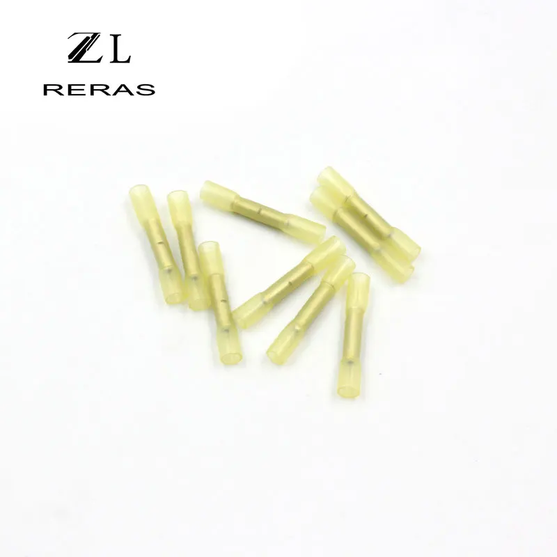 100pcs/bag Waterproof Heat Shrink Butt Connectors Electrical Wire Splice Cable Crimp Terminals AWG 24-10 Kit | Обустройство дома