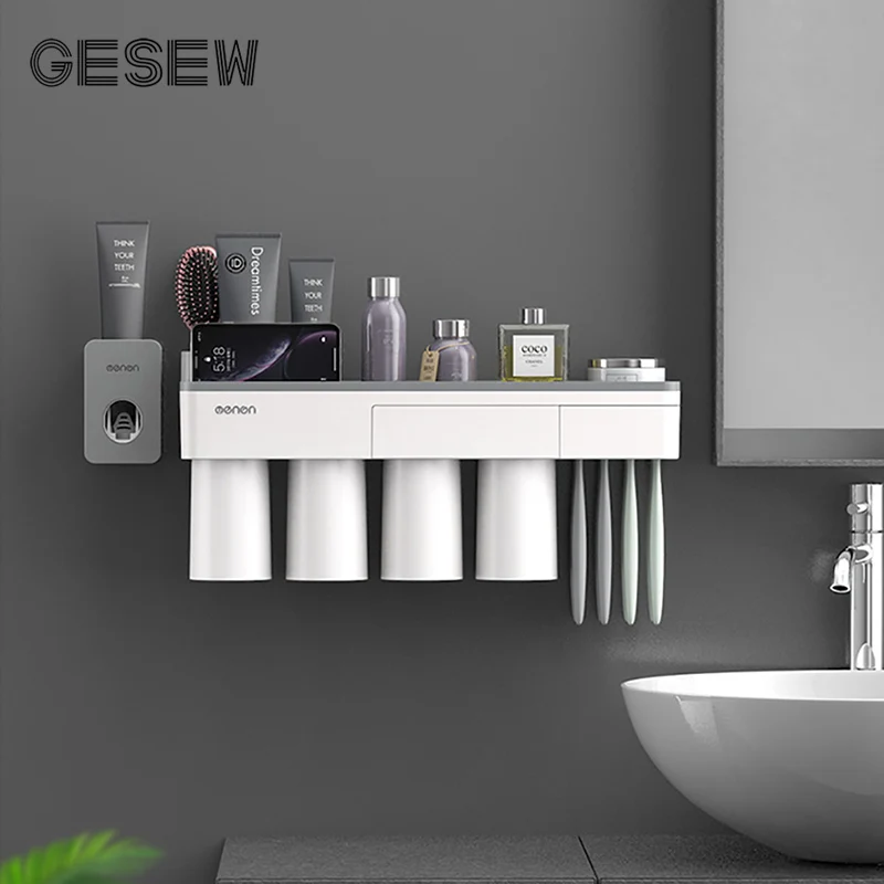 Держатель для зубных щёток и пасты настенный|Наборы аксессуаров ванной| |