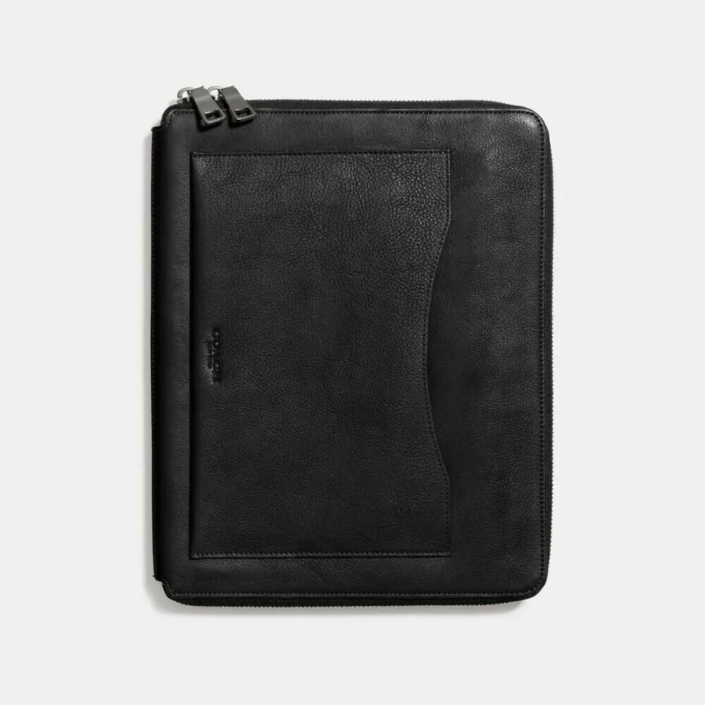 

COACH Tech (Tablet) case/ clutch. Genuine black leather. NEW