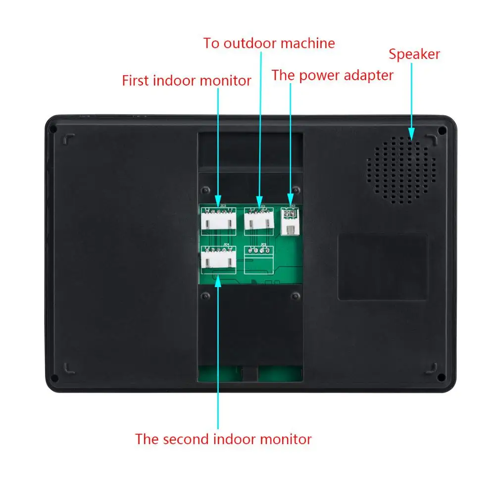 Yobang безопасности 7''Screen домофона RFID разблокировки двери Камера видео дверной