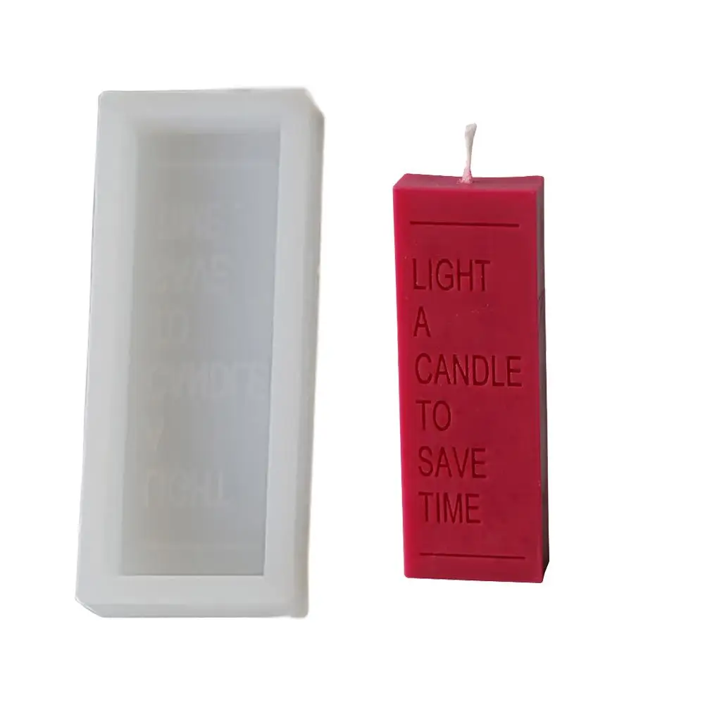 INS весьма популярен Прямоугольник письмо лампы в форме свечи формы DIY силиконовые