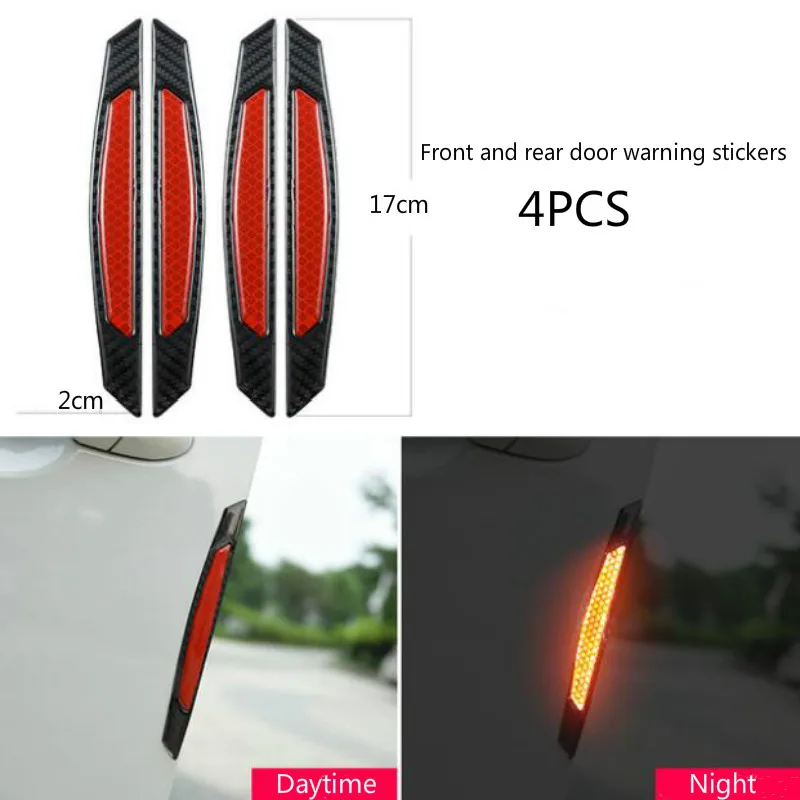 Car Sticker 5D Carbon Fiber Stickers And Decals Auto Reflective Strip Warning Styling Accessories Automobiles | Автомобили и