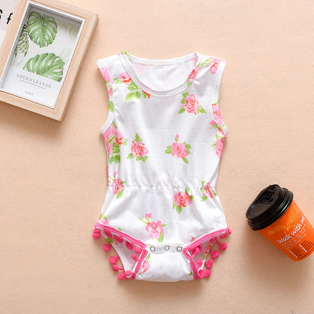 New Baby Rompers Short Sleeve Rabbit Printed Cotton Floral Overalls Newborn Clothes Roupas De Bebe Boys Girls Jumpsuit&clothing - Цвет: JK00164