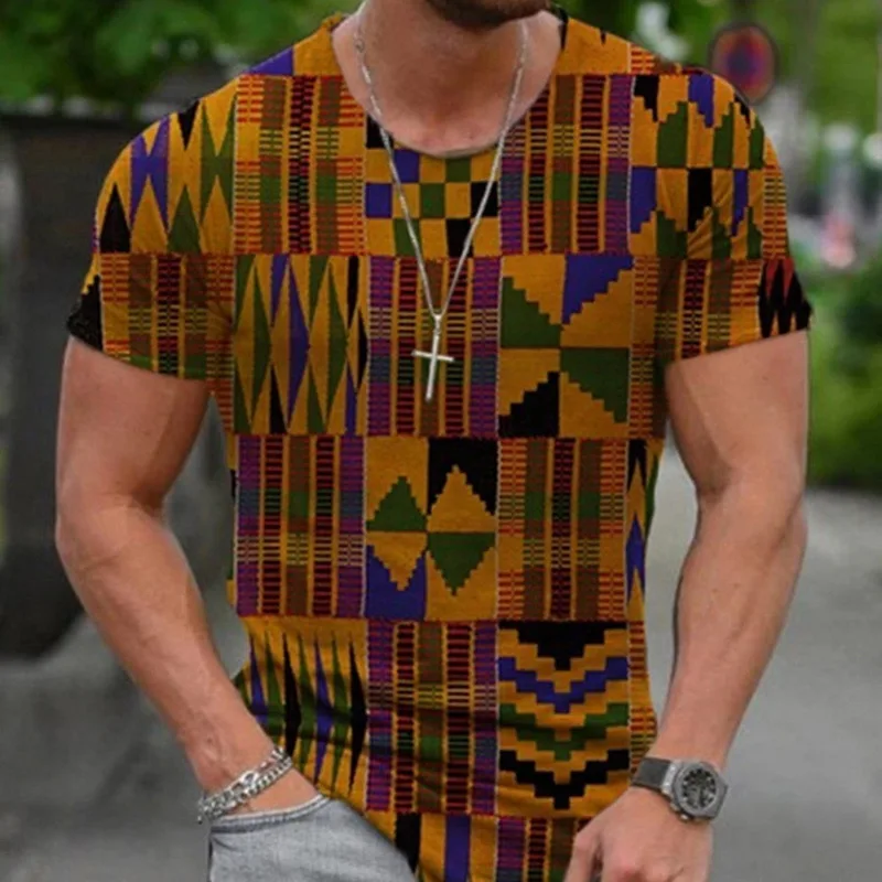 

Men's Plus Size 5XL Vintage Short Sleeve T Shirts 2021 Street Summer 3D Print New Fashion Harajuku Print O neck Tshirts For Men