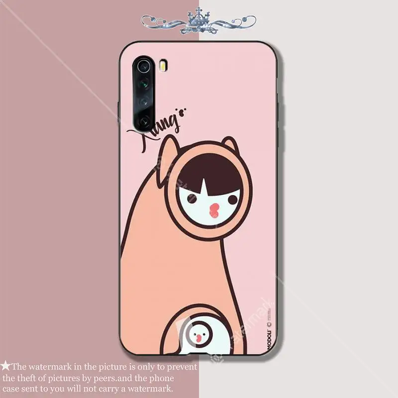 Простой Роскошный чехол для телефона ярких цветов Modoli Girl Xiaomi Redmi 7 7A 8 Note 9 8t Pro