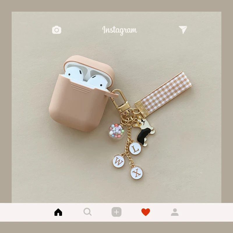 Силиконовый чехол брелок для наушников Apple AirPods|Аксессуары наушников| |